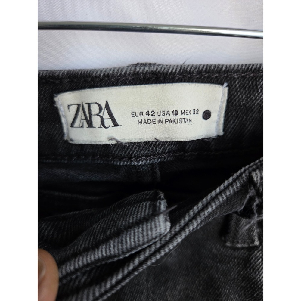 Zara Mens Skinny Fit Jeans Faded Black Denim - Picture 3 of 7